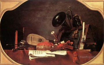 Atributos de la Música Jean Baptiste Simeon Chardin bodegón Pinturas al óleo